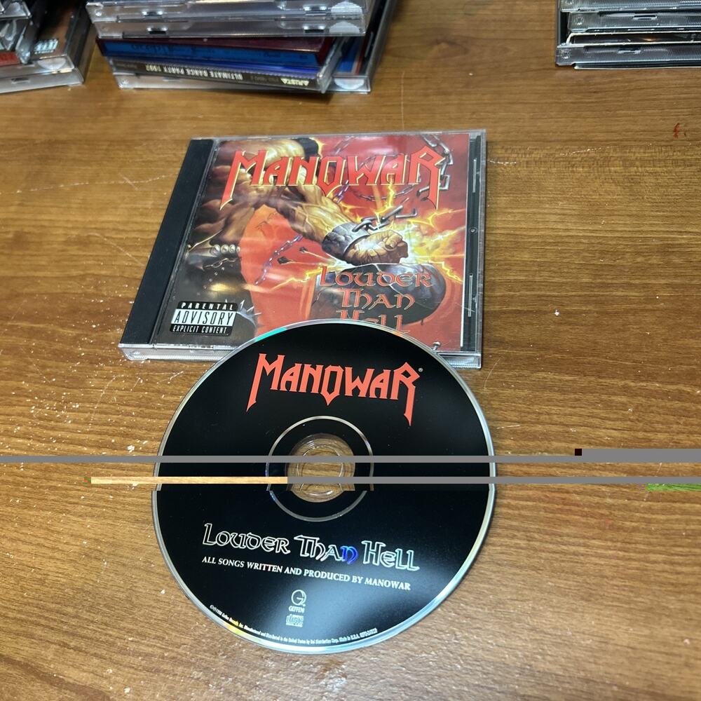 Manowar Louder Than Hell CD Original 1996 Geffen Heavy Metal Rock
